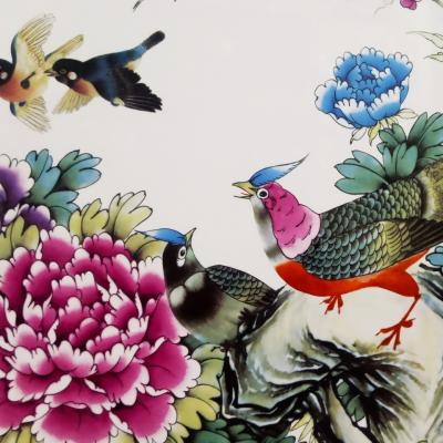 Tranh Sứ Phú Quý Nghênh Xuân